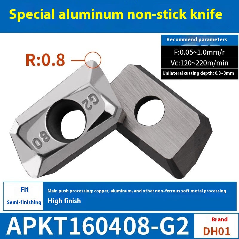 6008 CNC Milling Inserts APMT1135 Milling Blade 1604 Milling Head for Aluminum Alloy R0.8 Coated Rough Milling Machine Tool Pellets Shandong Denso Pricision Tools Co.,Ltd.